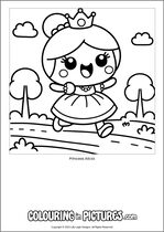 Free printable princess themed colouring page of a princess. Colour in Princess Alicia.