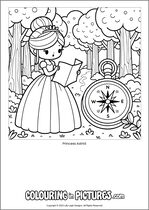 Free printable princess colouring page. Colour in Princess Astrid.